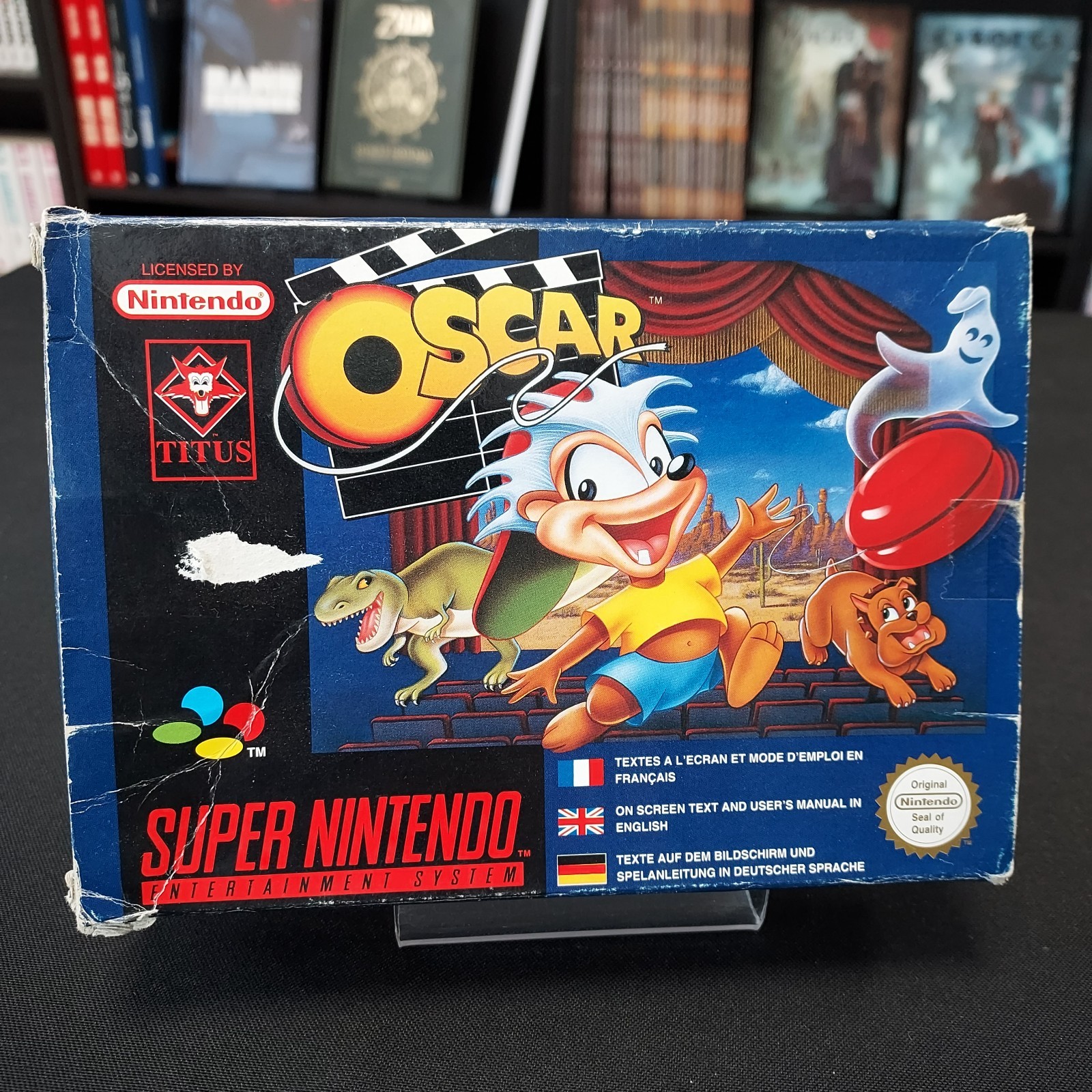 Oscar SNES Super Nintendo Complet Boite Notice Pal EUR TITUS